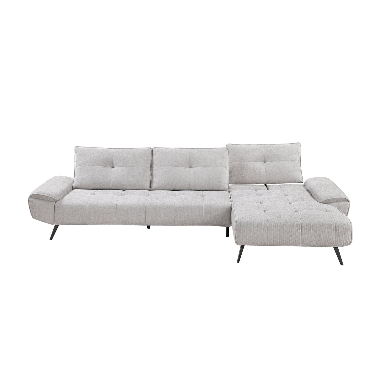8400LTG*22LRC (2)2-Piece Sectional with Right Chaise and Dual-position Backs for Adjustable Seat Depth from Homelegance - Luna Furniture
