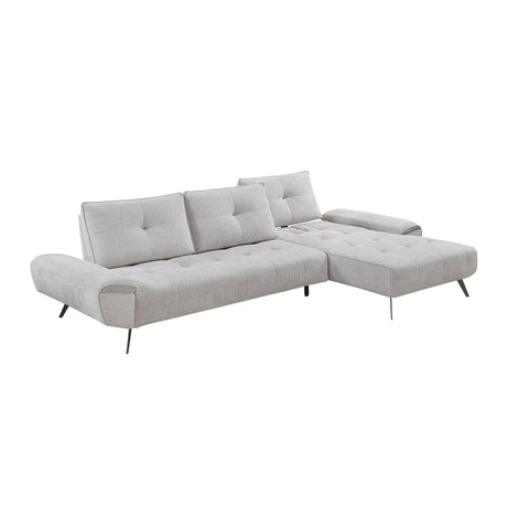 8400LTG*22LRC (2)2-Piece Sectional with Right Chaise and Dual-position Backs for Adjustable Seat Depth from Homelegance - Luna Furniture