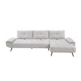 8400LTG*22LRC (2)2-Piece Sectional with Right Chaise and Dual-position Backs for Adjustable Seat Depth from Homelegance - Luna Furniture
