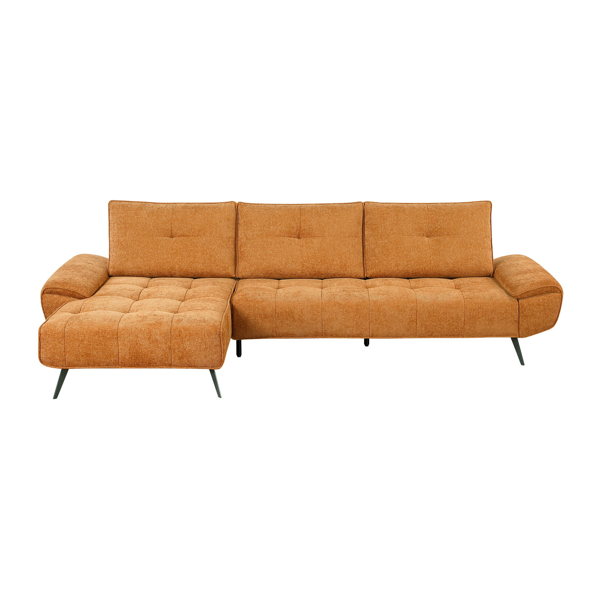8400RNG*2LC2R (2)2-Piece Sectional with Left Chaise and Dual-position Backs for Adjustable Seat Depth from Homelegance - Luna Furniture