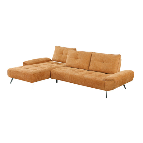8400RNG*2LC2R (2)2-Piece Sectional with Left Chaise and Dual-position Backs for Adjustable Seat Depth from Homelegance - Luna Furniture