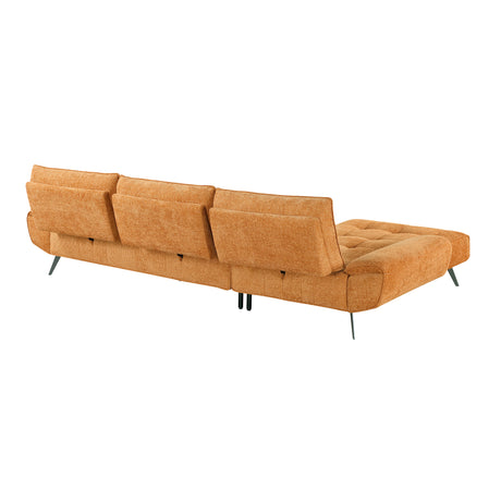 8400RNG*2LC2R (2)2-Piece Sectional with Left Chaise and Dual-position Backs for Adjustable Seat Depth from Homelegance - Luna Furniture