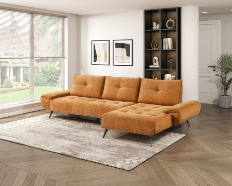 8400RNG*22LRC (2)2-Piece Sectional with Right Chaise and Dual-position Backs for Adjustable Seat Depth from Homelegance - Luna Furniture