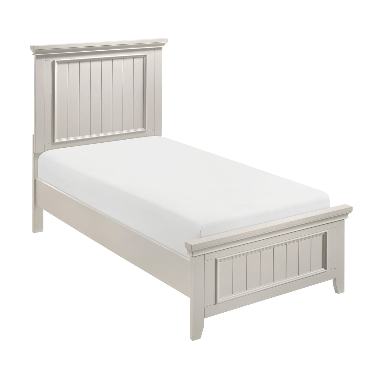 Donahue White Twin Panel Bed from Homelegance - Luna Furniture