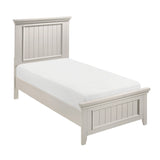 Donahue White Twin Panel Bed from Homelegance - Luna Furniture