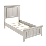 Donahue White Twin Panel Bed from Homelegance - Luna Furniture
