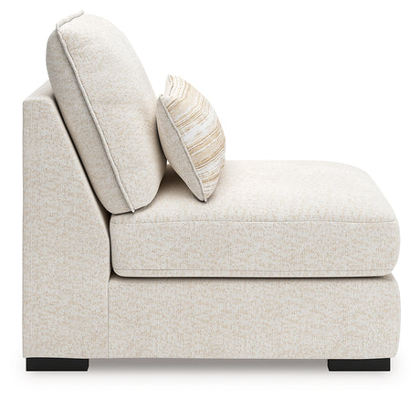 Donelson Creek Vanilla Armless Chair from Ashley - Luna Furniture