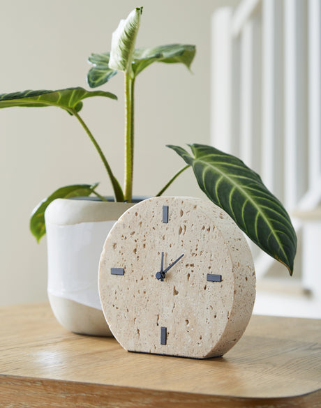 Donfordson Beige Table Clock from Ashley - Luna Furniture