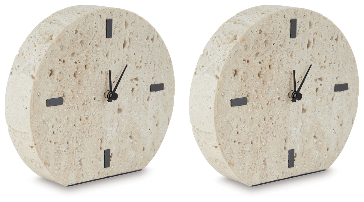 Donfordson Beige Table Clock from Ashley - Luna Furniture