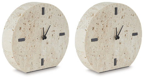 Donfordson Beige Table Clock from Ashley - Luna Furniture