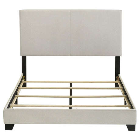 Dorian Cream Upholstered Full Panel Bed from Coaster - Luna Furniture