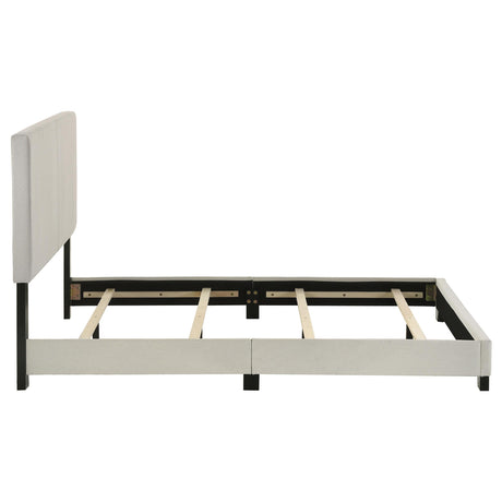 Dorian Cream Upholstered Full Panel Bed from Coaster - Luna Furniture