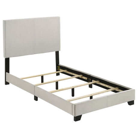 Dorian Cream Upholstered Twin Panel Bed from Coaster - Luna Furniture