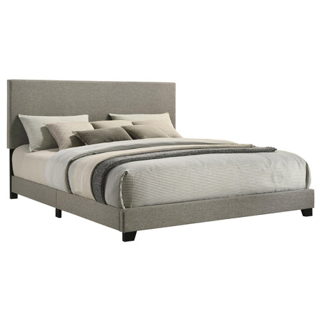 Dorian Taupe Upholstered California King Panel Bed from Coaster - Luna Furniture
