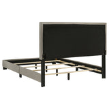 Dorian Taupe Upholstered Full Panel Bed from Coaster - Luna Furniture