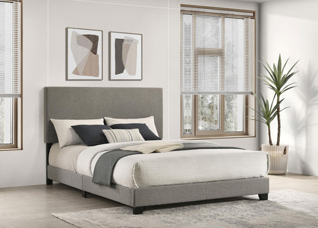Dorian Taupe Upholstered Queen Panel Bed from Coaster - Luna Furniture