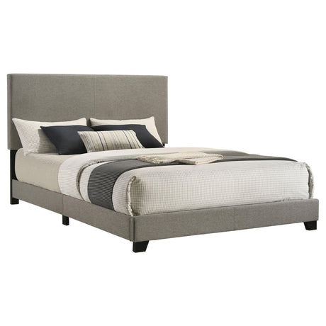 Dorian Taupe Upholstered Queen Panel Bed from Coaster - Luna Furniture