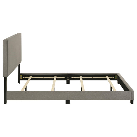 Dorian Taupe Upholstered Queen Panel Bed from Coaster - Luna Furniture