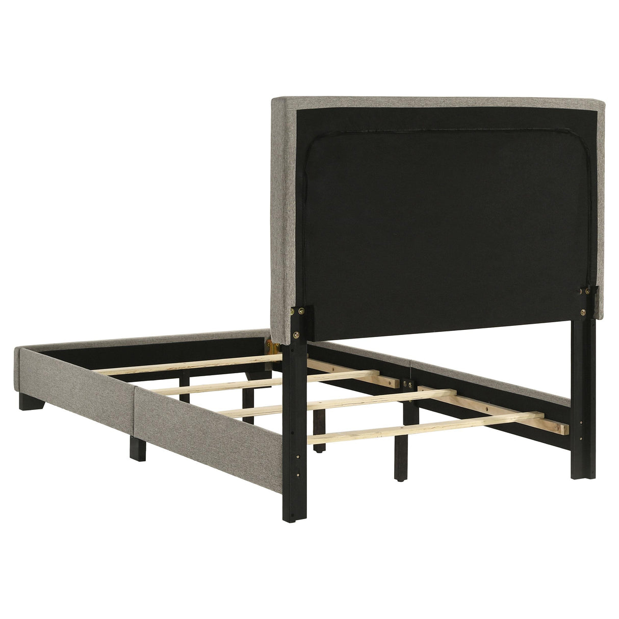 Dorian Taupe Upholstered Twin Panel Bed from Coaster - Luna Furniture