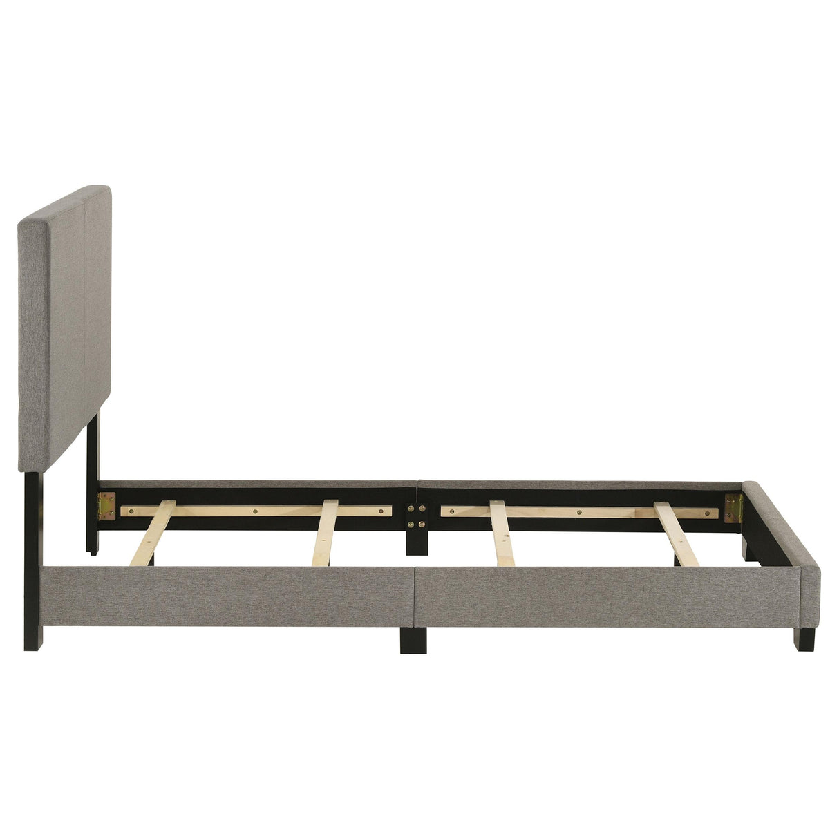 Dorian Taupe Upholstered Twin Panel Bed from Coaster - Luna Furniture