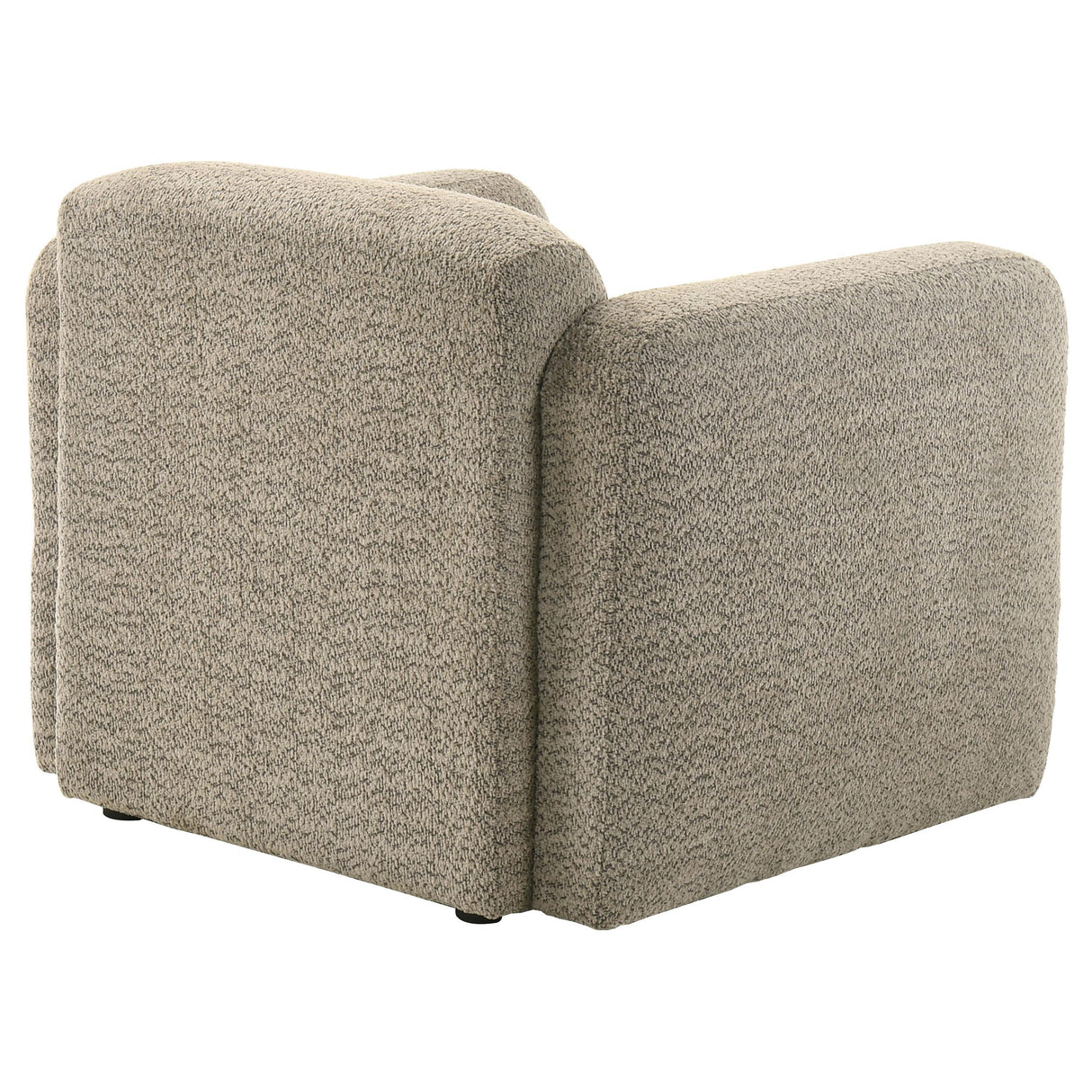 Dorset Brown Fabric Upholstered Round Track Arm Accent Chair from Coaster - Luna Furniture