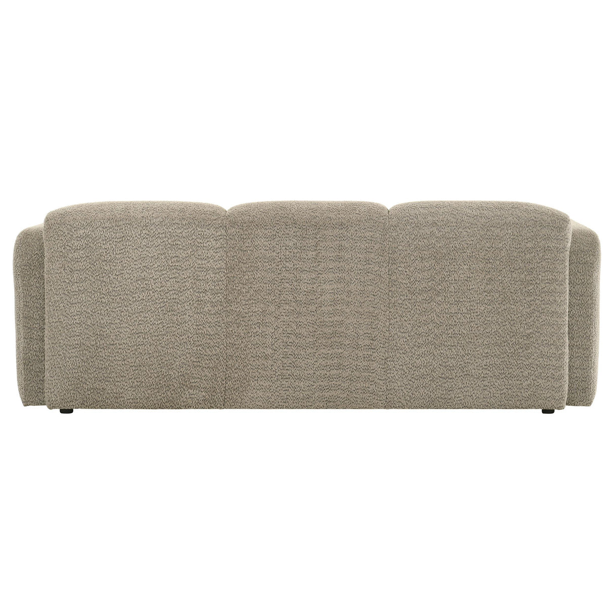 Dorset Brown Fabric Upholstered Round Track Arm Sofa from Coaster - Luna Furniture