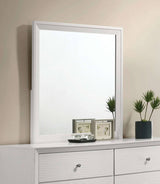 Dortmund White Mirror (Mirror Only) from Furniture of America - Luna Furniture