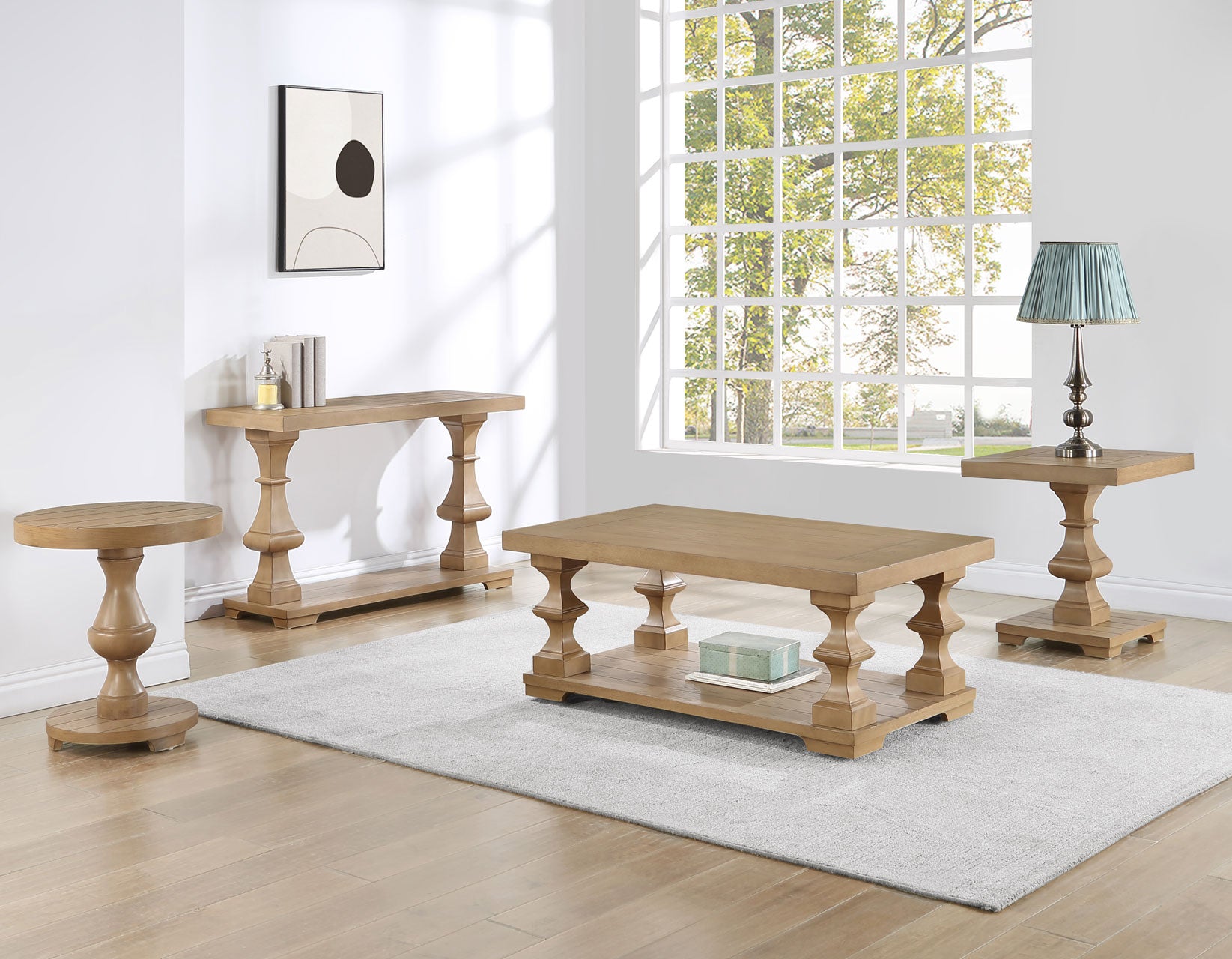 Steve Silver Dory 3-Piece Table Set(Cocktail Table & 2 End Tables