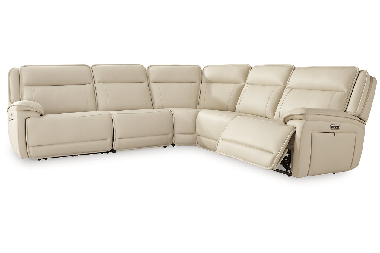 ルルオン　テラパーミア Double Deal Almond 5-Piece Power Reclining Sectional – Luna Furniture