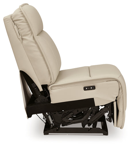 Double Deal Almond Power Armless Recliner from Ashley - Luna Furniture
