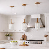 Dover Pendant Lamp - Bronze and Clear from Ashcroft Furniture - Luna Furniture