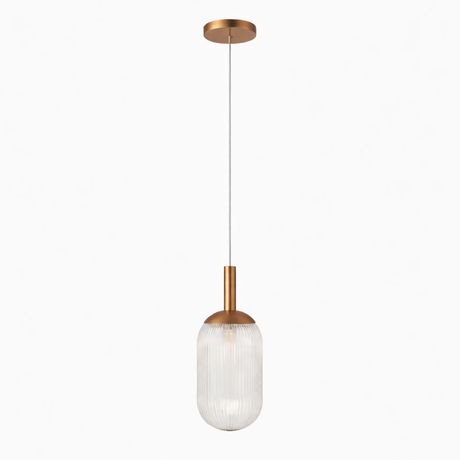 Dover Pendant Lamp - Bronze and Clear from Ashcroft Furniture - Luna Furniture