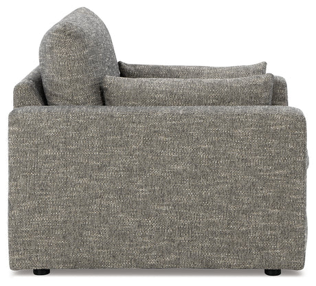 Dramatic Granite Chair and Ottoman from Ashley - Luna Furniture