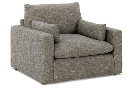 Dramatic Granite Sofa, Loveseat, Oversized Chair and Ottoman from Ashley - Luna Furniture