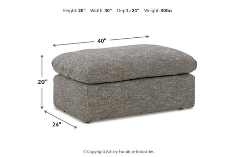 Dramatic Granite Sofa, Loveseat, Oversized Chair and Ottoman from Ashley - Luna Furniture
