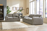 Dramatic Granite Sofa, Loveseat, Oversized Chair and Ottoman from Ashley - Luna Furniture