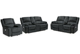 Draycoll 2 Power Reclining Loveseats and Recliner from Ashley - Luna Furniture