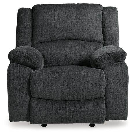 Draycoll Slate Reclining Loveseat with Console and Recliner from Ashley - Luna Furniture