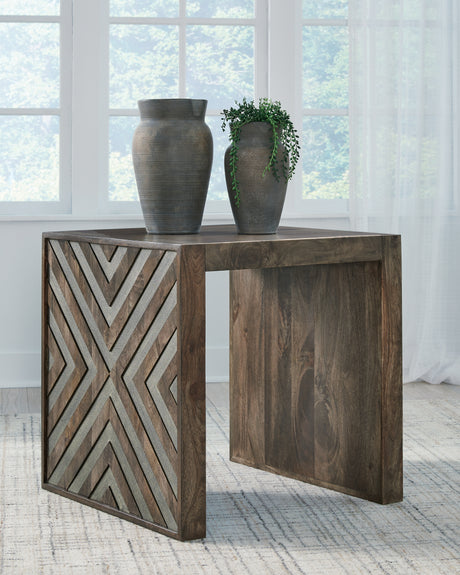 Dreggan Brown End Table from Ashley - Luna Furniture