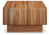 Dressonni Brown Coffee Table from Ashley Furniture - Luna Furniture
