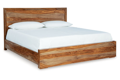 Dressonni Brown King Panel Bed from Ashley - Luna Furniture