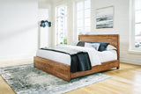Dressonni Brown King Panel Bed from Ashley Furniture - Luna Furniture