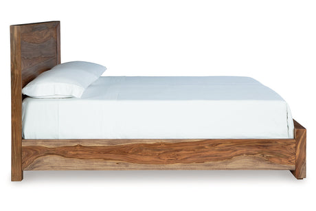 Dressonni Brown King Panel Bed from Ashley - Luna Furniture