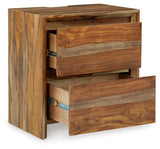 Dressonni Brown Nightstand from Ashley Furniture - Luna Furniture