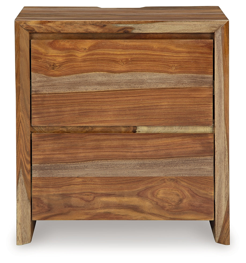 Dressonni Brown Nightstand from Ashley Furniture - Luna Furniture