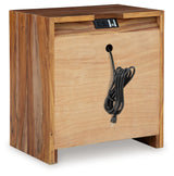 Dressonni Brown Nightstand from Ashley Furniture - Luna Furniture