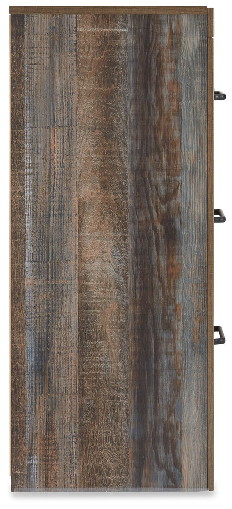 Drystan Full Panel Bed with Dresser and Nightstand in Multi from Ashley - Luna Furniture