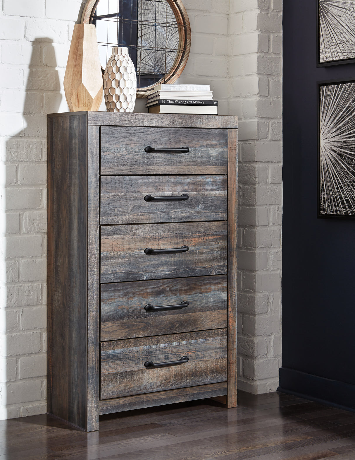 Drystan King Bookcase Storage Bed and Chest from Ashley - Luna Furniture