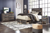 Drystan King Panel Bed with Mirrored Dresser, Chest and 2 Nightstands in Multi from Ashley - Luna Furniture