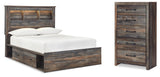 Drystan Multi Full Bookcase Storage Bed and Chest from Ashley - Luna Furniture